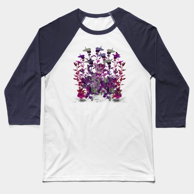 Floral Baseball T-Shirt by Adoryanti